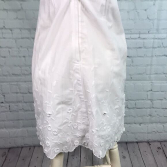 Lilly Pulitzer White cotton Ruched & embroidered Strapless dress size 2 like new - Picture 2 of 8